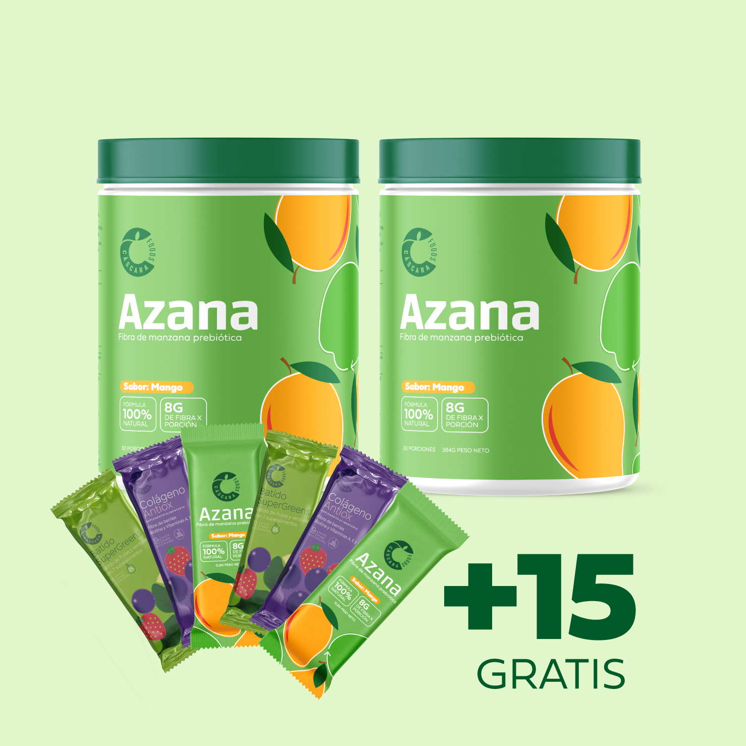Pack x2 Azana - Fibra de Manzana