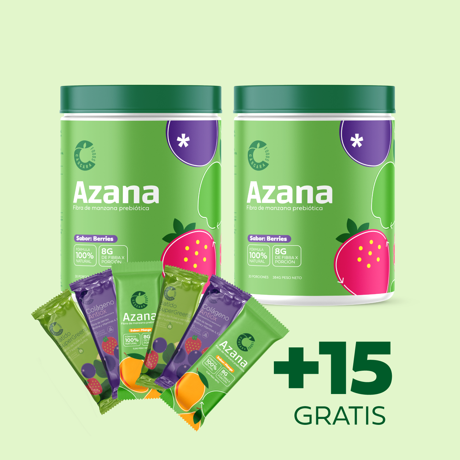 Pack x2 Azana - Fibra de Manzana