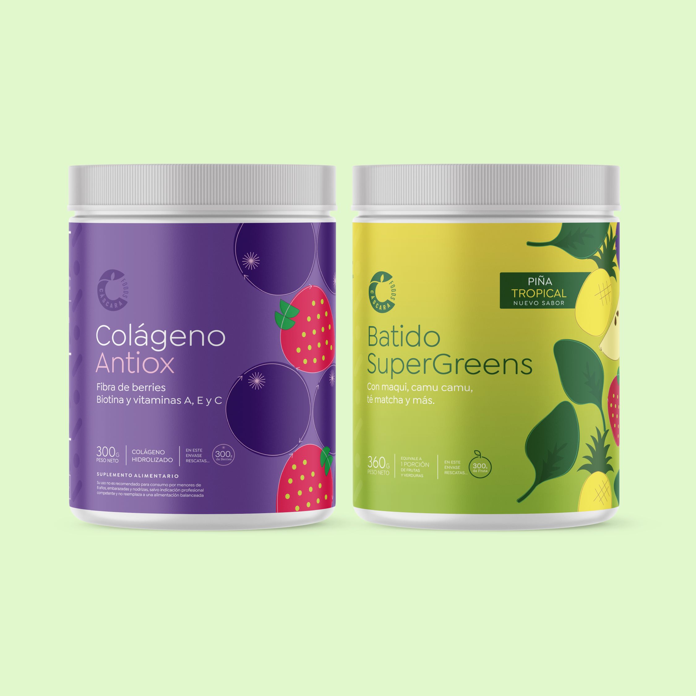 Mix Colágeno Antiox + Batido SuperGreens