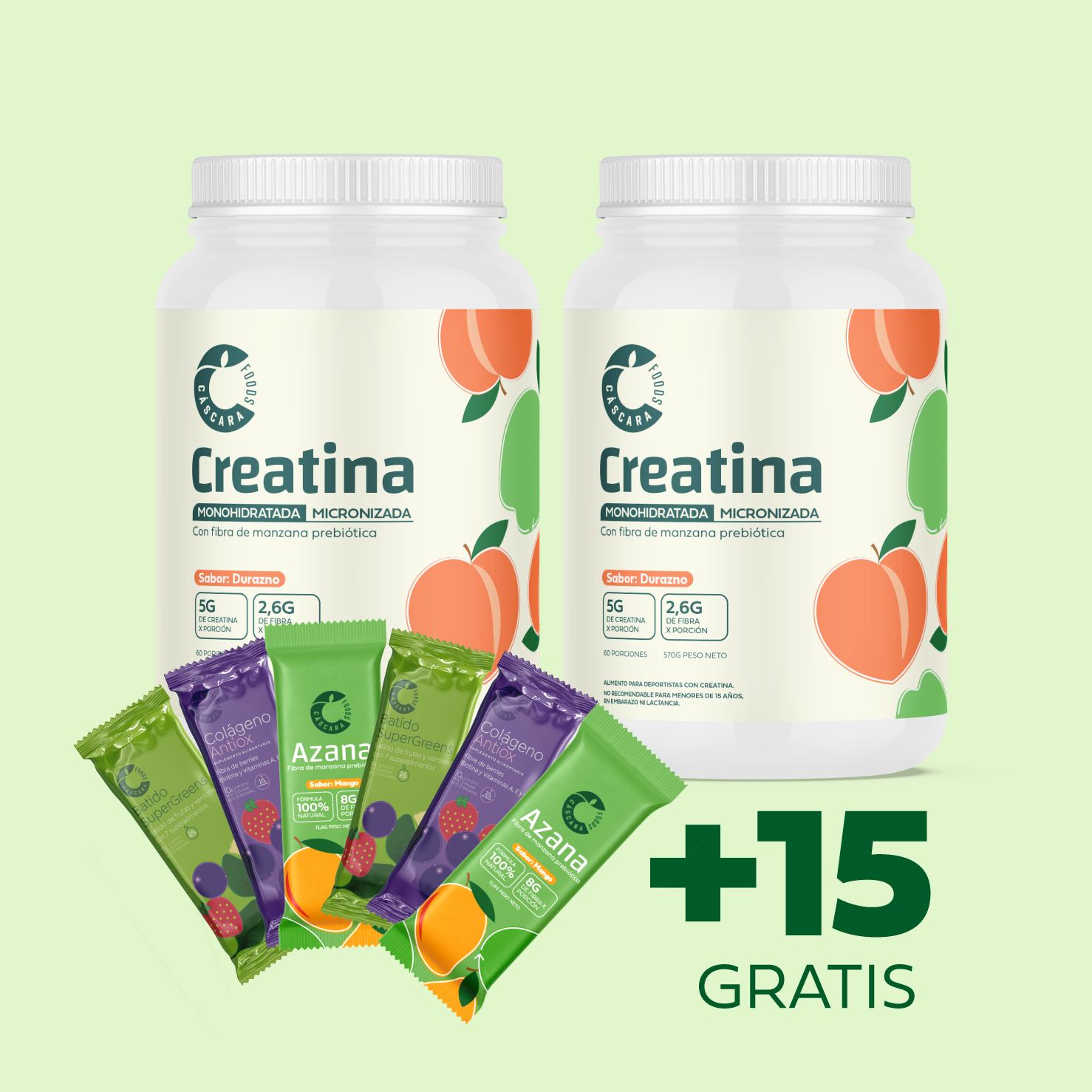 Pack 2x Creatina Monohidratada