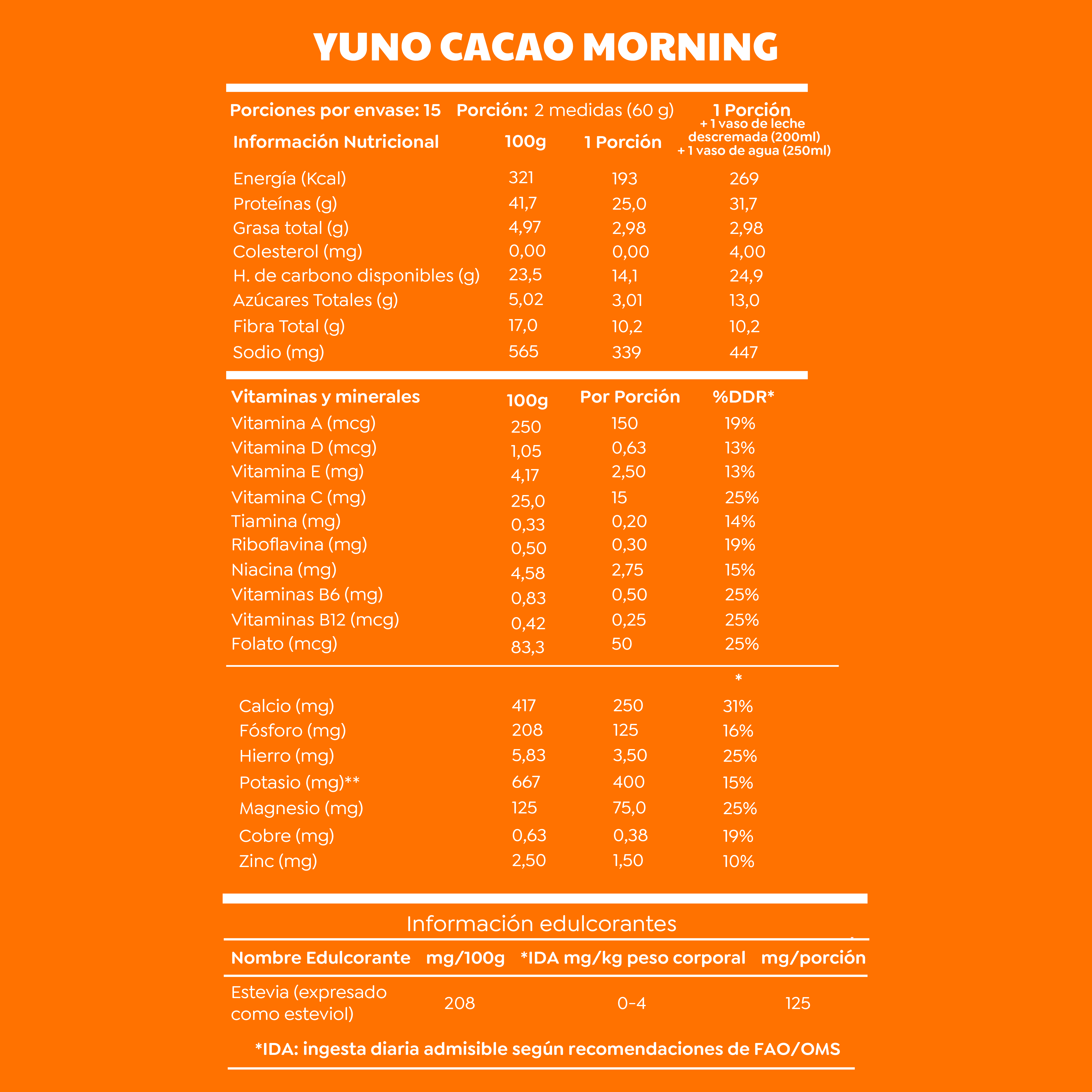 Yuno Morning Shake - 15 días