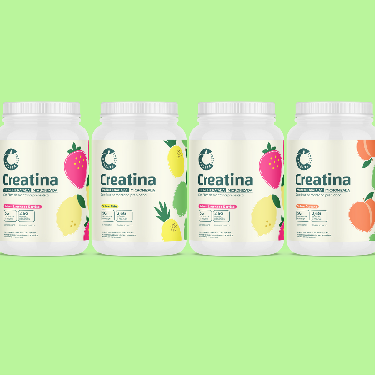 Pack x4 Creatina Monohidratada