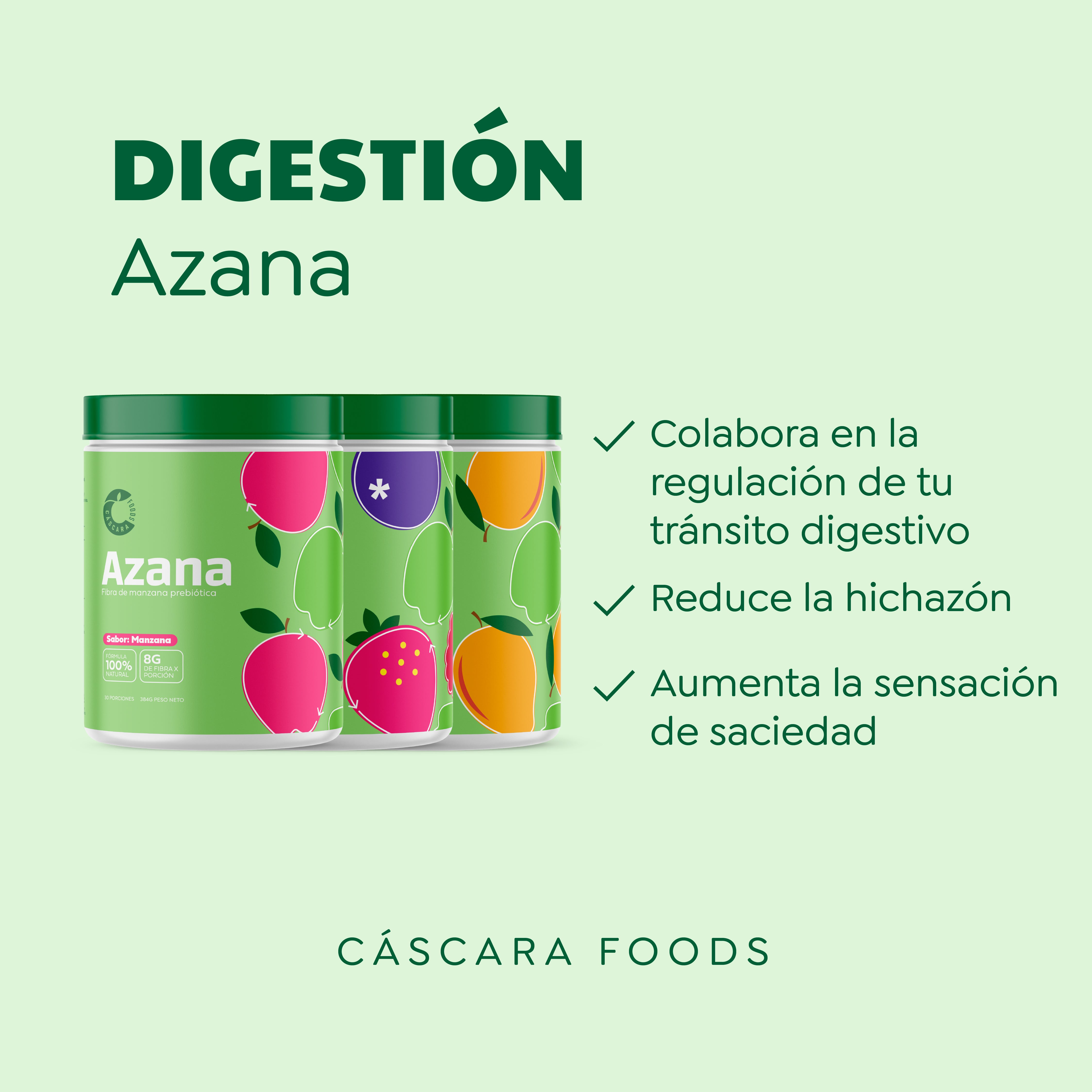 Pack x2 Azana - Fibra de Manzana
