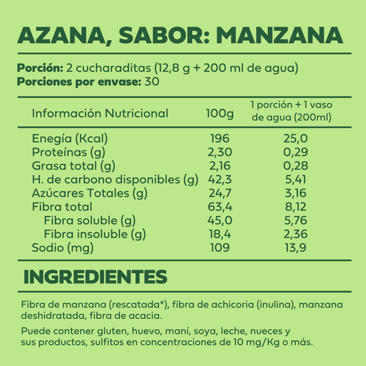 Pack x2 Azana - Fibra de Manzana