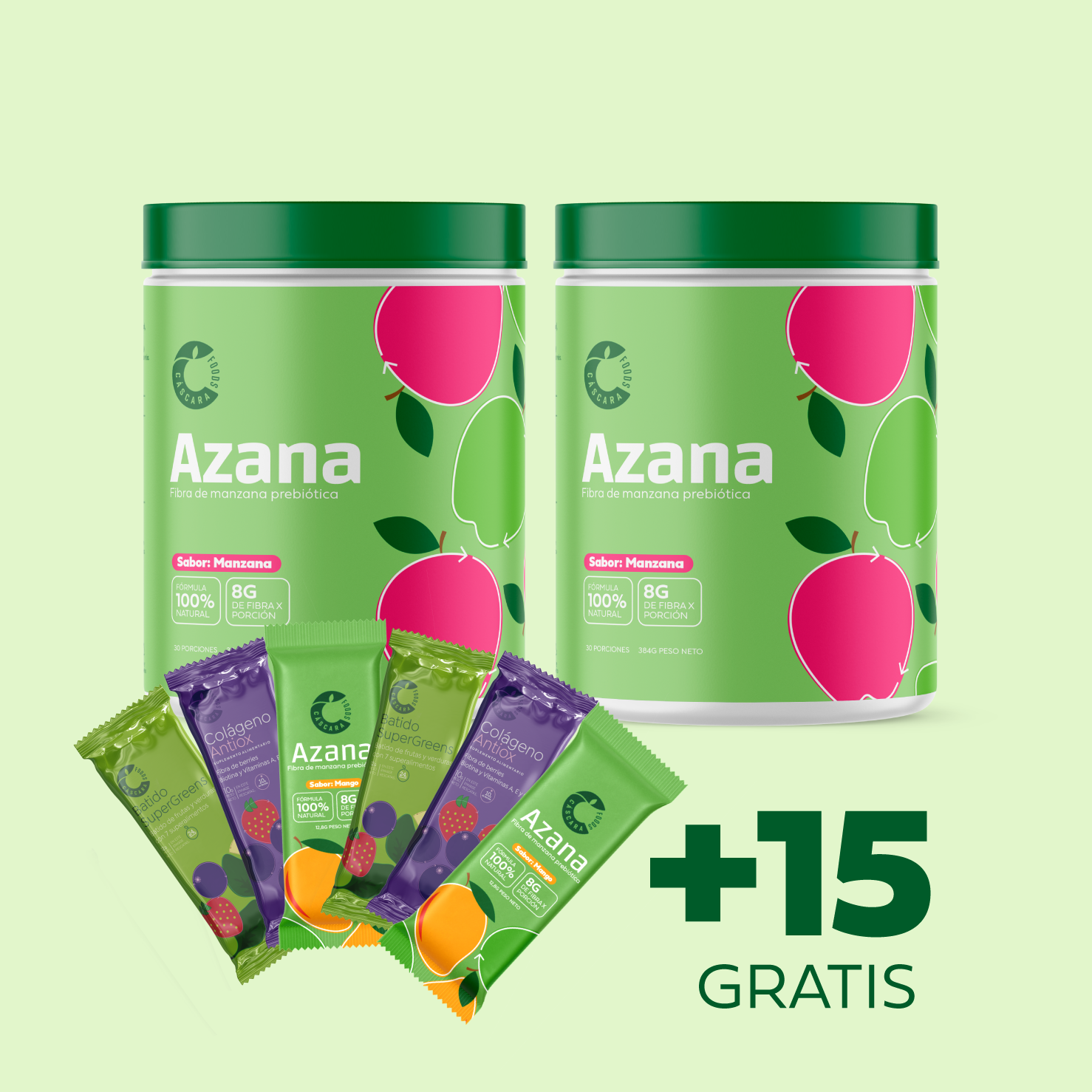 Pack x2 Azana - Fibra de Manzana