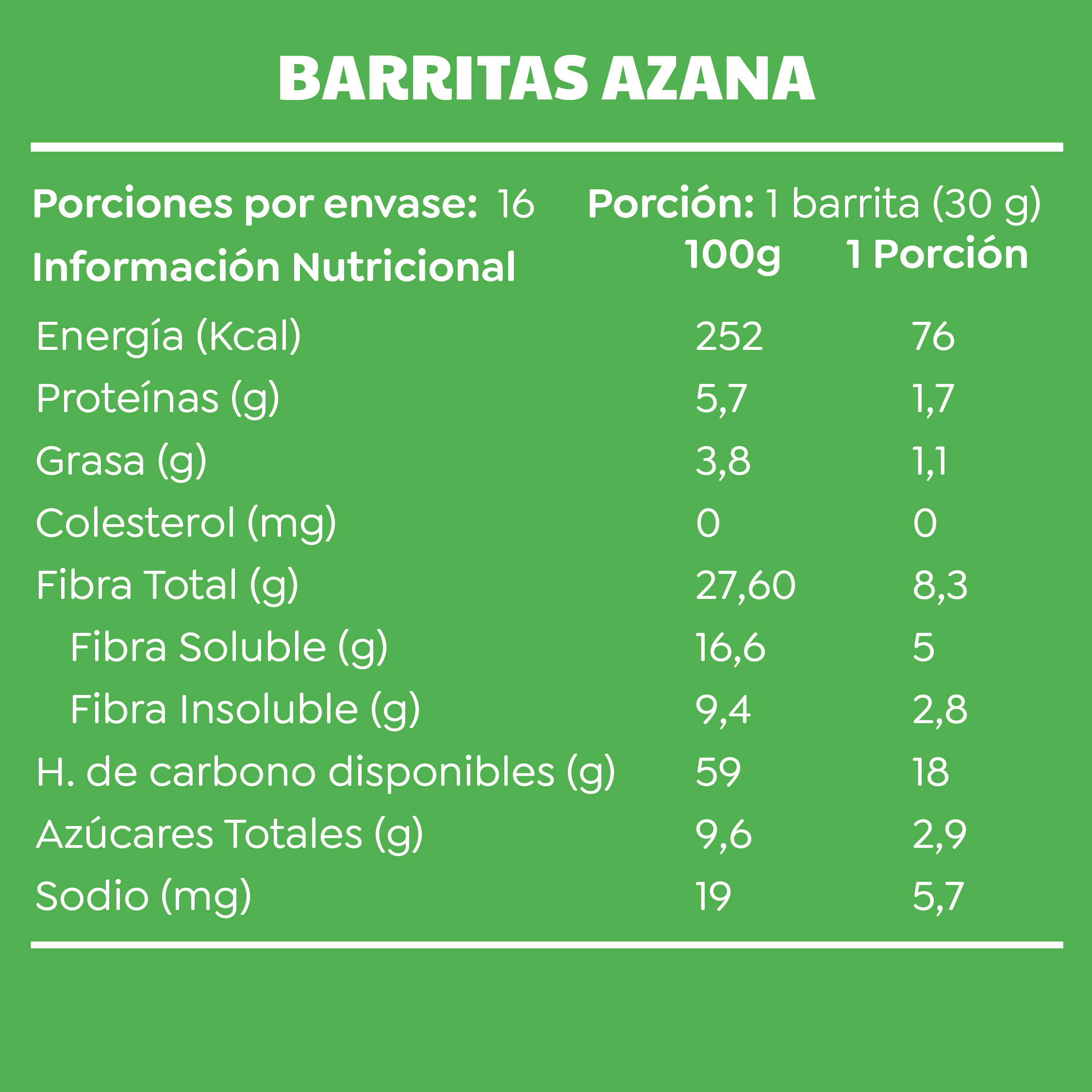 Barrita Azana - 16 unidades
