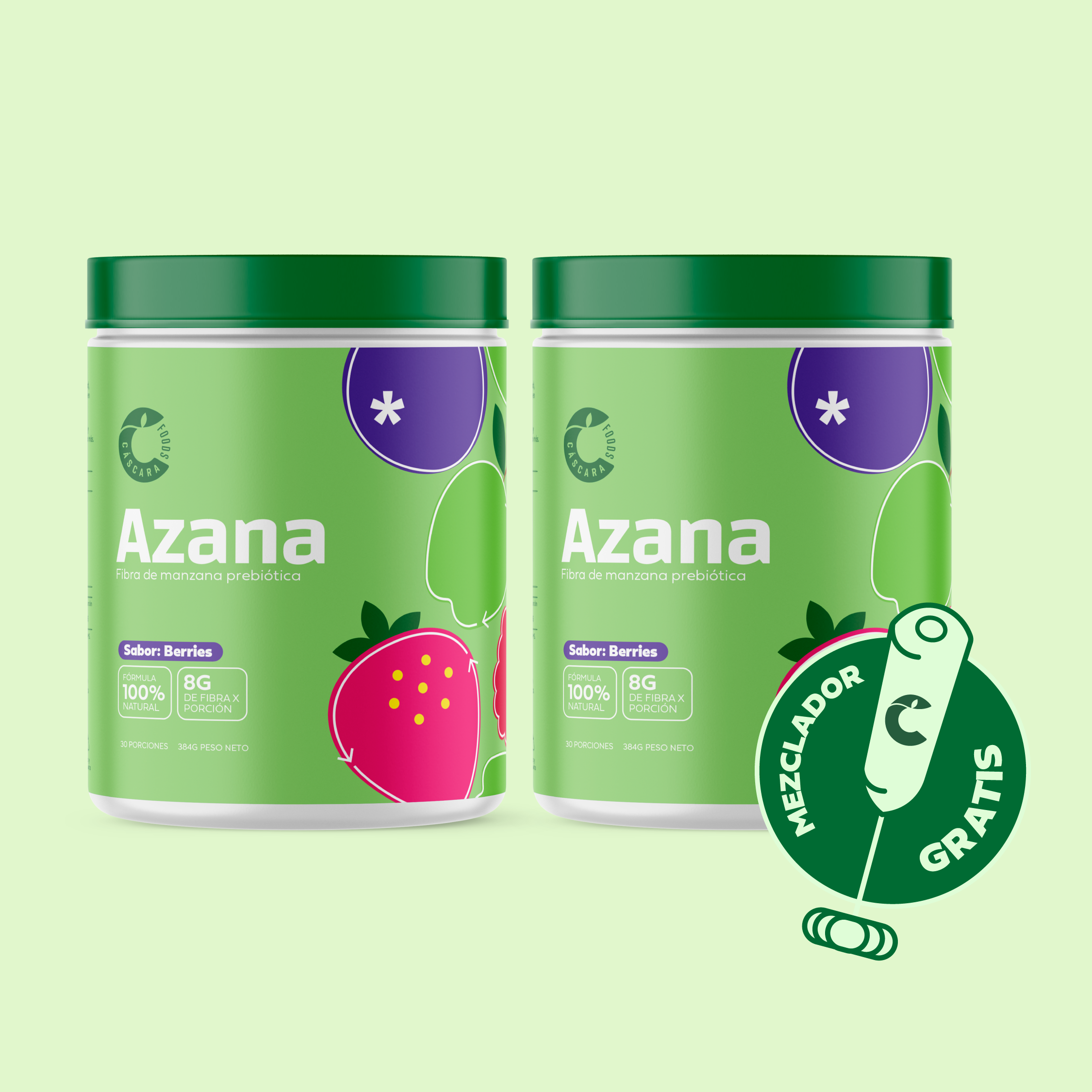 Pack x2 Azana - Fibra de Manzana