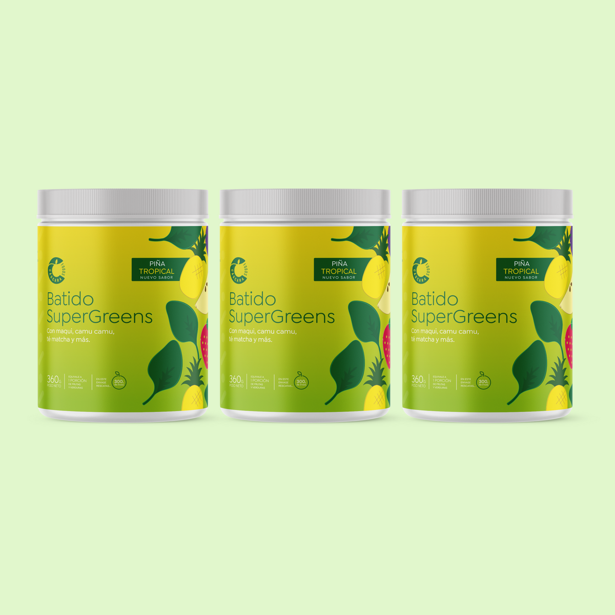 Batido SuperGreens 90 días - Piña / Piña / Piña