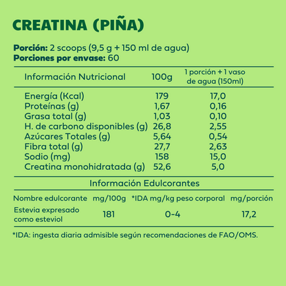 Creatina Monohidratada - 60 porciones