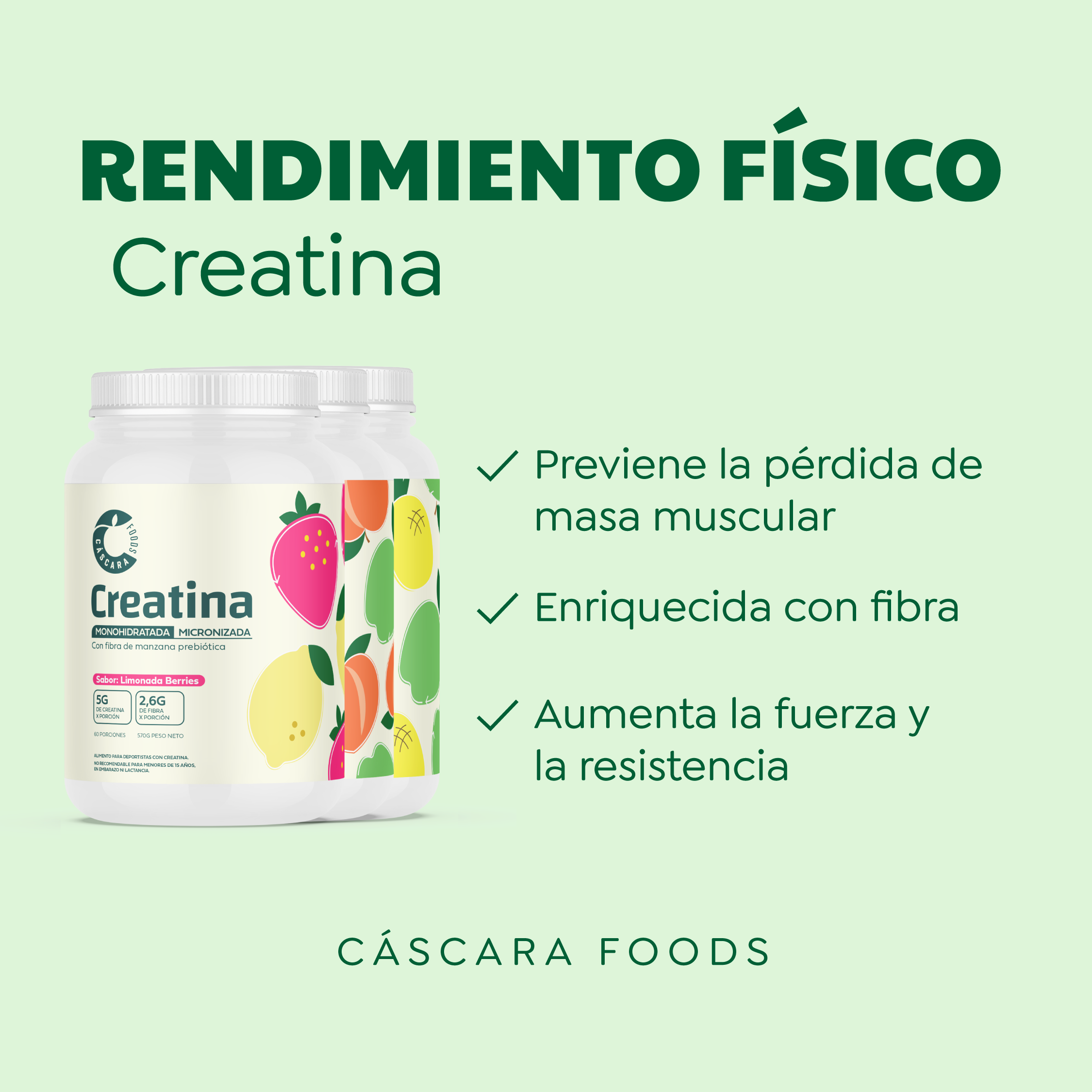 Pack 2x Creatina Monohidratada