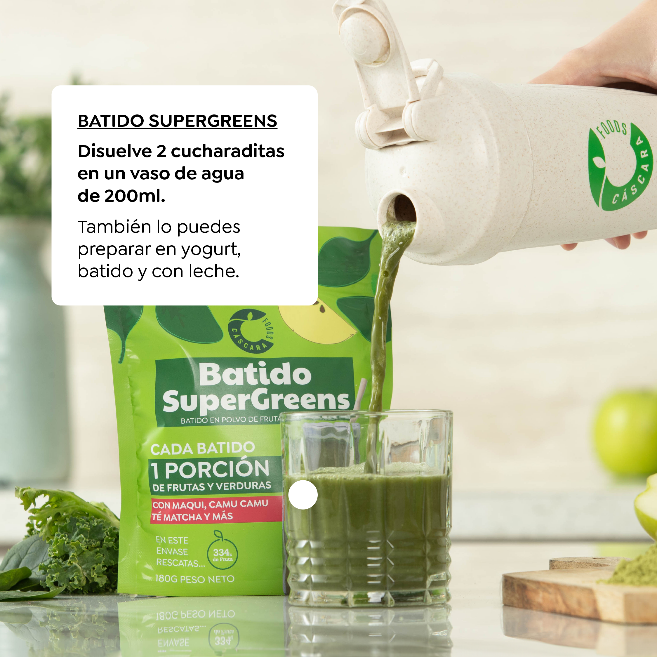 Batido SuperGreens 15 días Doypack