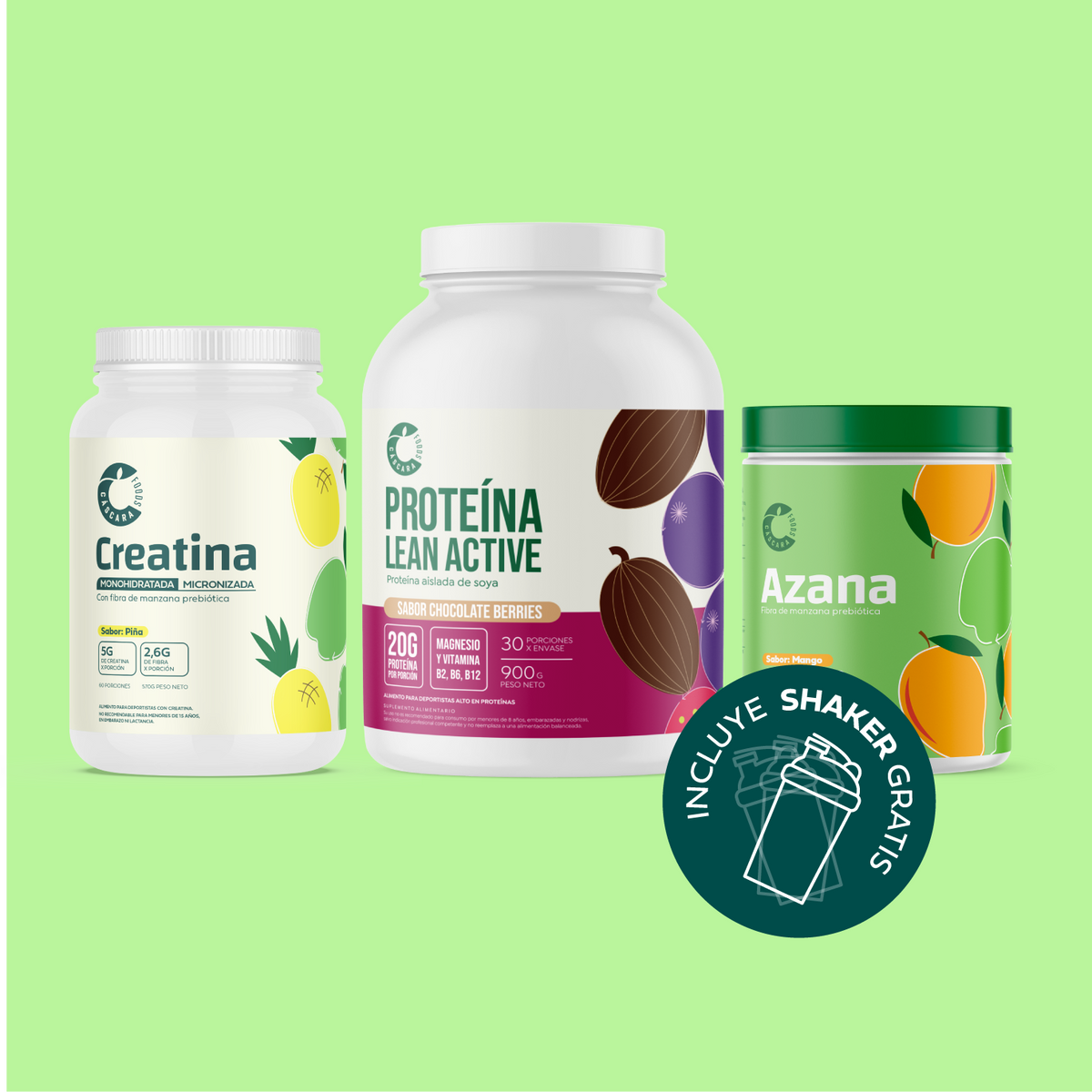 Pack Nutrición Completa: Proteína + Creatina + Azana + Envío gratis