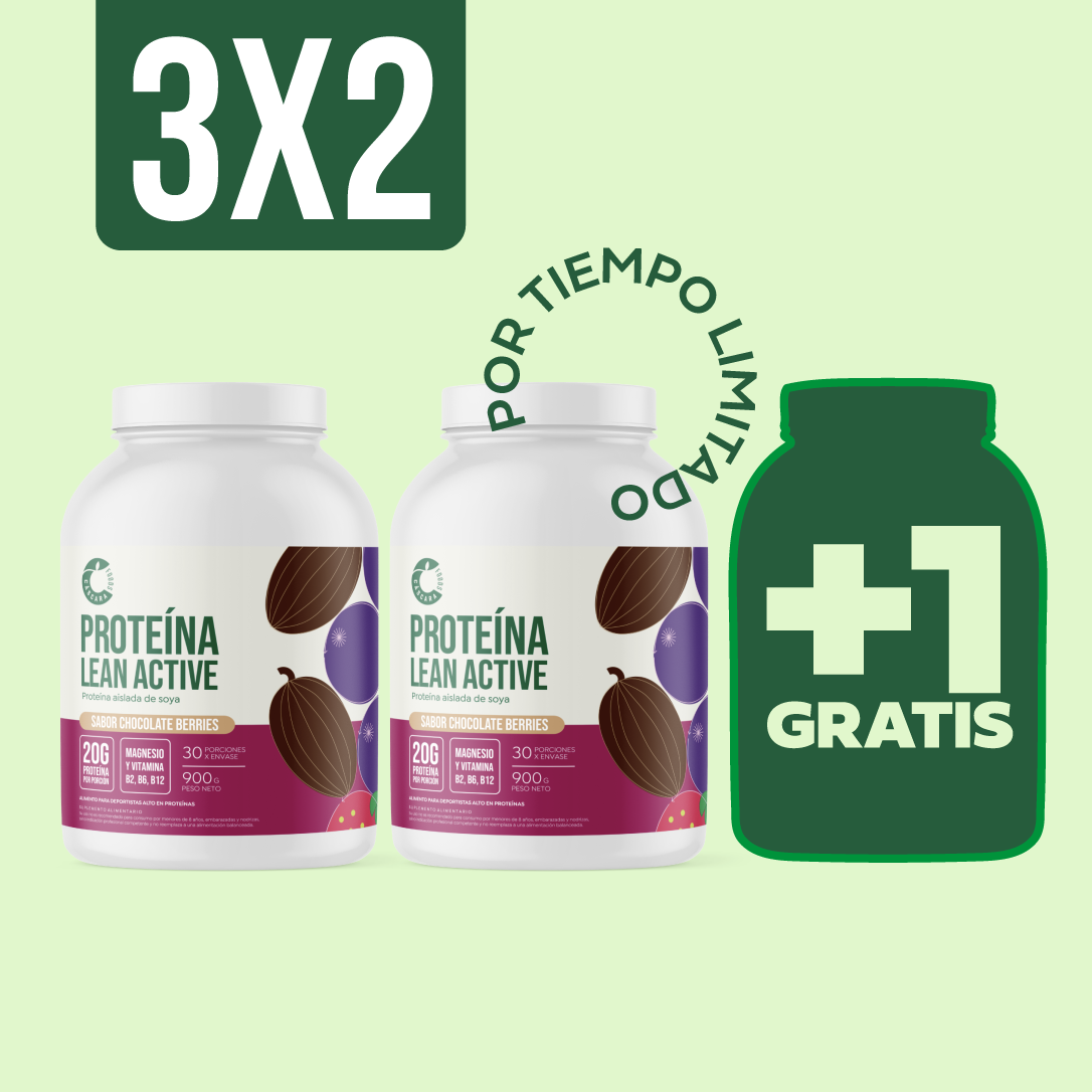 Proteína Vegetal Lean Active 60 días + Una prote GRATIS