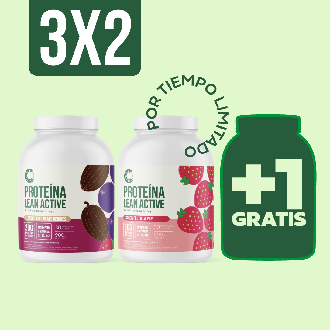 Proteína Vegetal Lean Active 60 días + Una prote GRATIS