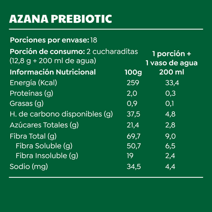 Pack Dani: 1 Azana Prebiotic + 1 Colágeno Antiox + 4 sachets de Supergreens Original