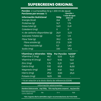 Batido SuperGreens 15 días Doypack