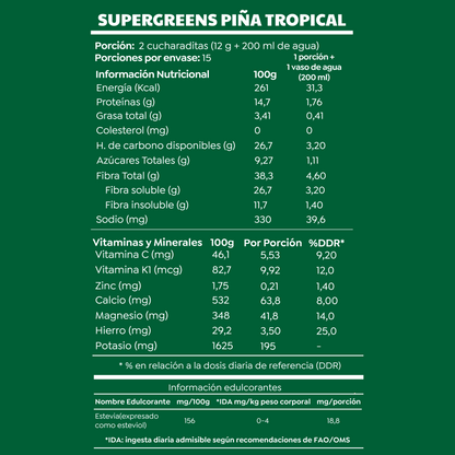 Batido SuperGreens 15 días Doypack