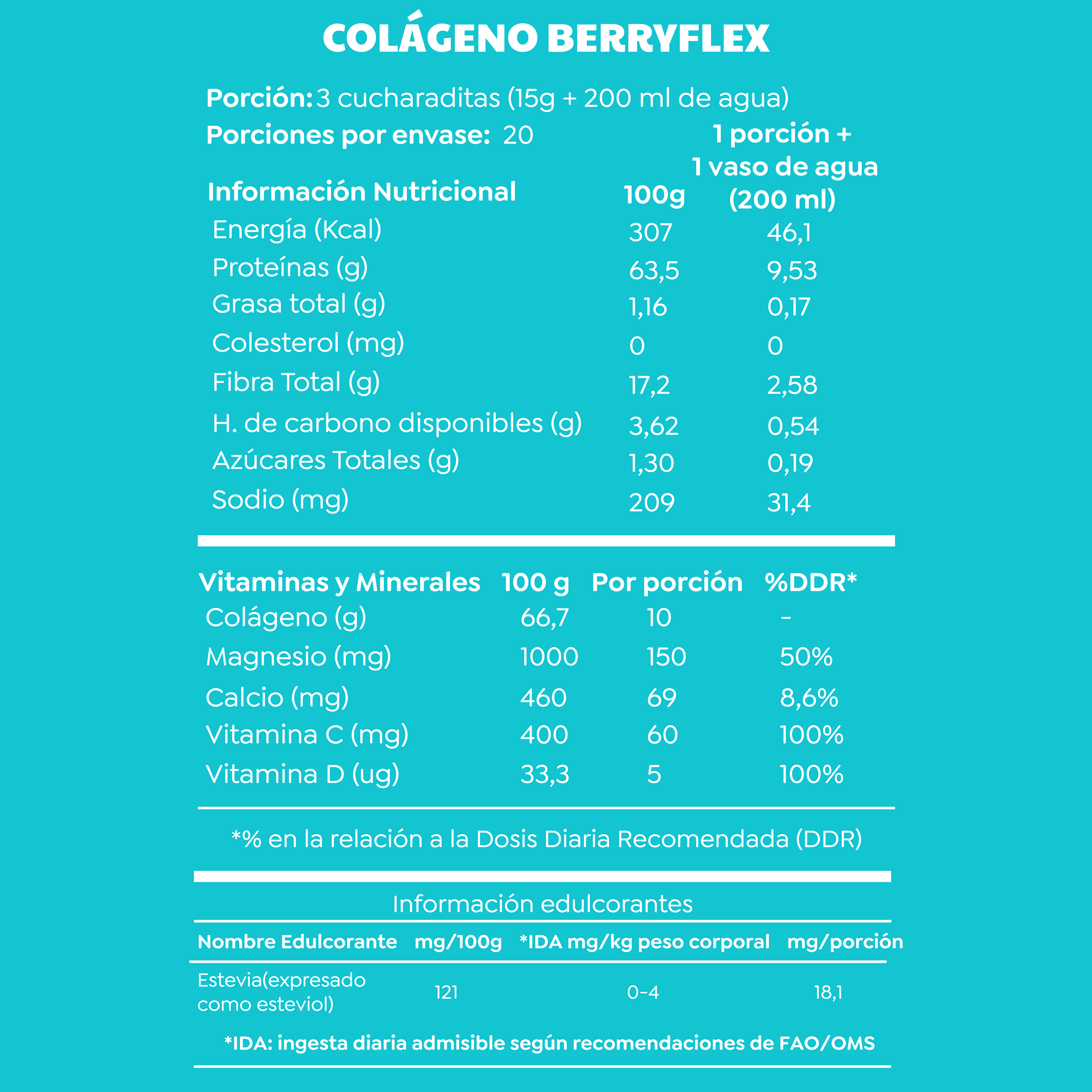 Colágeno BerryFlex 40 días
